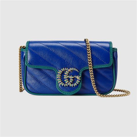 gucci marmont blu|gucci marmont outlet.